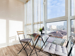 Апартаменты  с Панорамной Террасой в Центре Вокзал, Парковка by Depart Apart