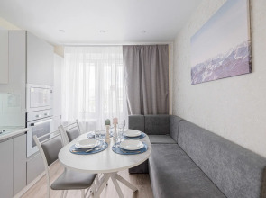 Квартира 1-к в новом мкр. на Новогородской 15 от RentAp, 4 сп.места