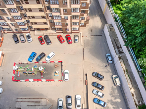 Апартаменты в центре города с видом на парк