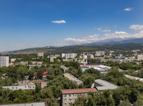 Апартаменты 42 Самый центр, вид на горы