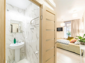 Апартаменты Monetka House Двухместная Студия с 2 окнами