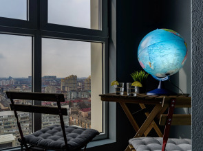 Апартаменты с Лучшим Видом на Краснодар. 24 этаж ЖК Большой Lounge балкон и Smart TV