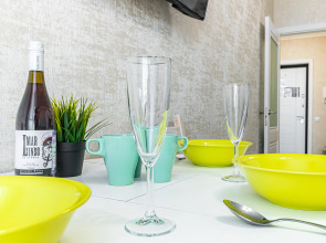 Апартаменты 2 Кровати Диван 6 гостей Центр Краснодара 22 Этаж Smart TV и Вид из Окна