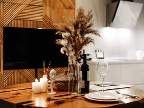 Апартаменты Lalapart Skyfall с панорамным видом с 46 этажа небоскреба Савеловский Сити