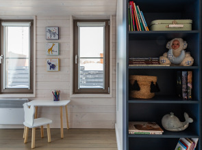 Частный Дом RiverDublDom  с баней и купелью у пруда в Новой Москве