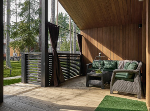 Частный дом с теплой купелью с джакузи и зоной барбекю Land Breeze