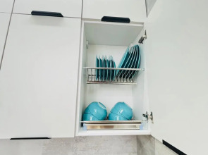 Апартаменты Студия с дизайнерским ремонтом с бассейном на крыше