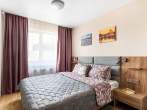 Апартаменты GLOBALSTAY. Новые студии 2 мин до метро Кировский завод