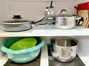 Двухкомнатная квартира сети "PanApartments" с панорамным видом на город