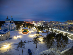 2-к. полноценная квартира, класса люкс, с панорамой на храмовый комплекс