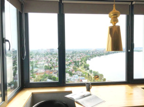 Квартира на 23 этаже с видом на Волгу