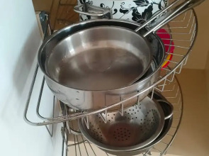 Квартира Евротрёшка Семейная с Видом на Лавру с Четырьмя Раздельными Кроватями