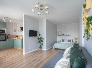 Квартира в это-стиле с потрясающим видом на город и рядом с метро