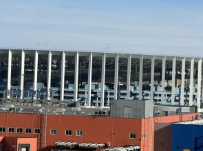 Квартира однокомнатная с видом на Волгу и стaдиoн