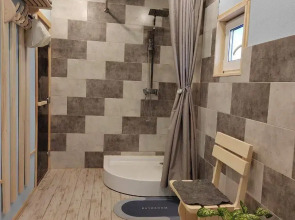 Частный дом Дом на горе с камином и сауной