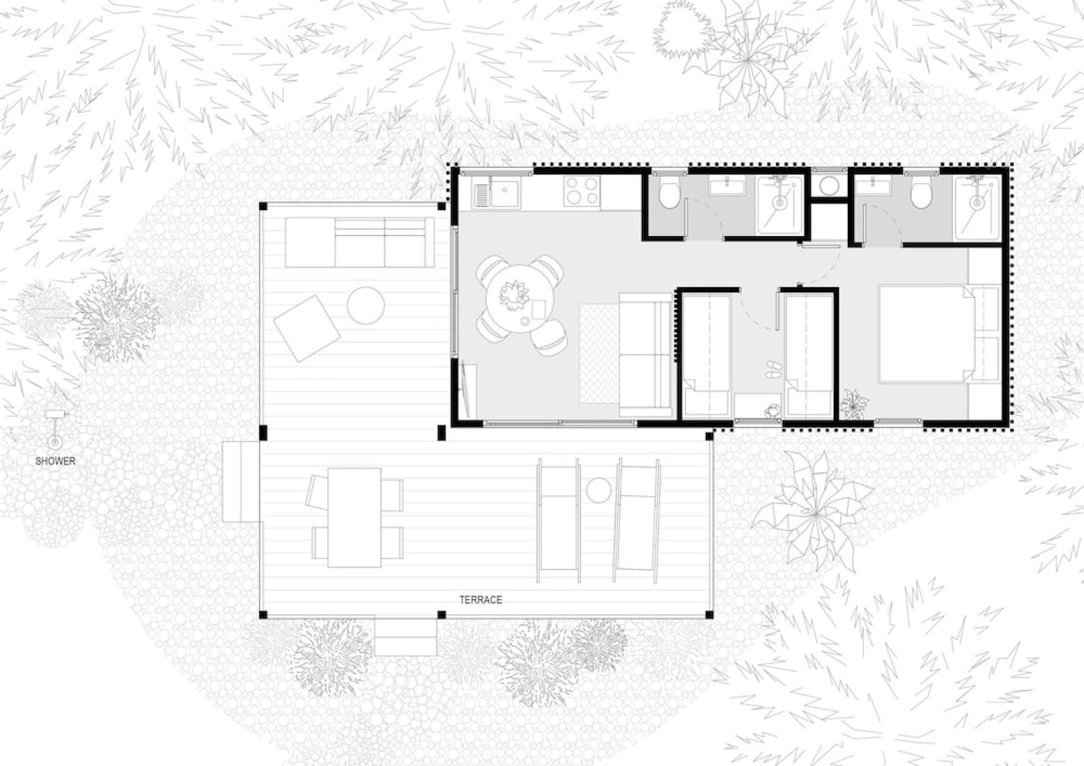 Pine Beach Pakostane Glamping Homes - All Inclusive light