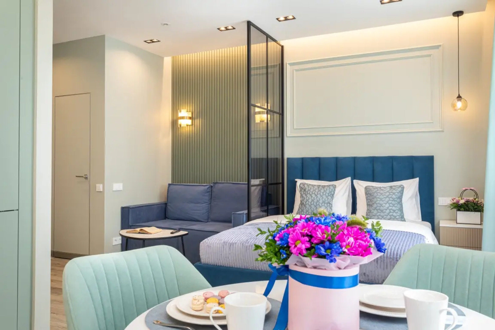 Апартаменты «Голубика, комфорт» в районе ВДНХ «Эстет Апарт»