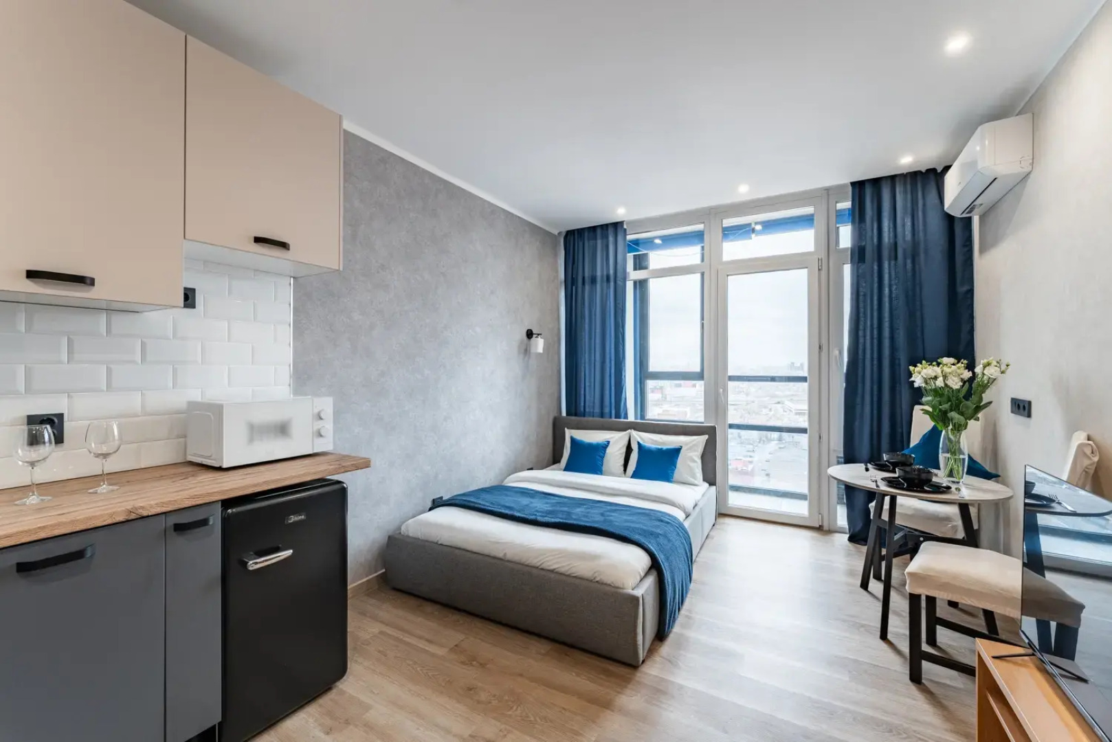 Апартаменты Студия на 23 Этаже с Видом на Москву