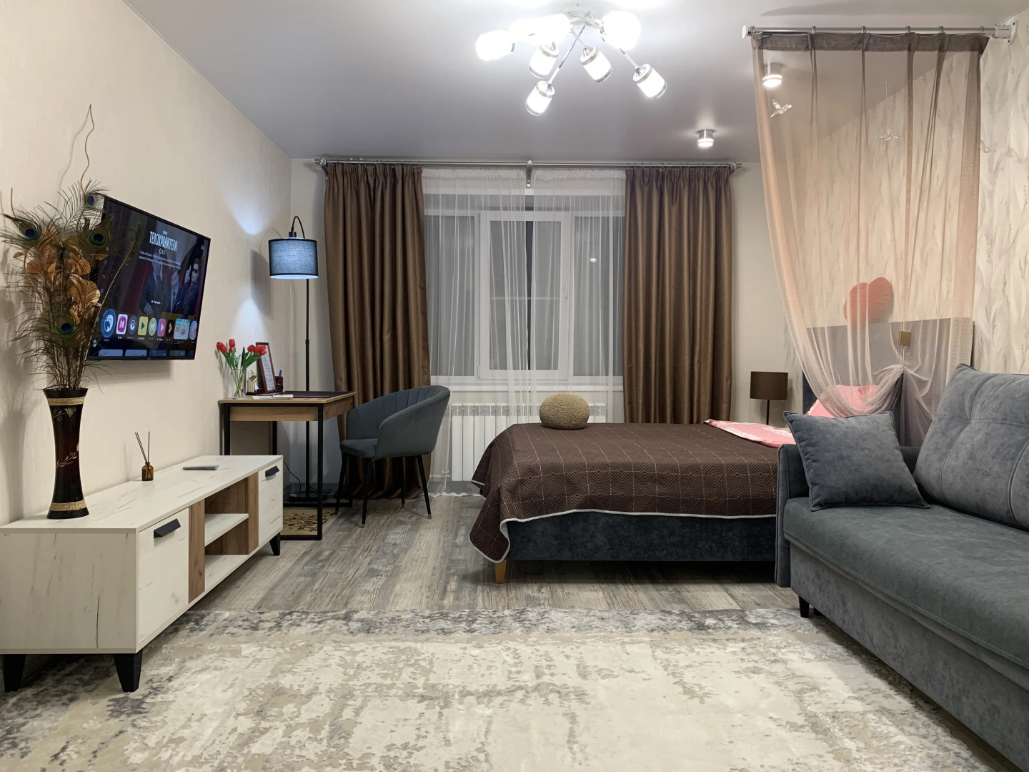 2-х комнатная новая, чистая, уютная и просторная квартира рядом с Набережной