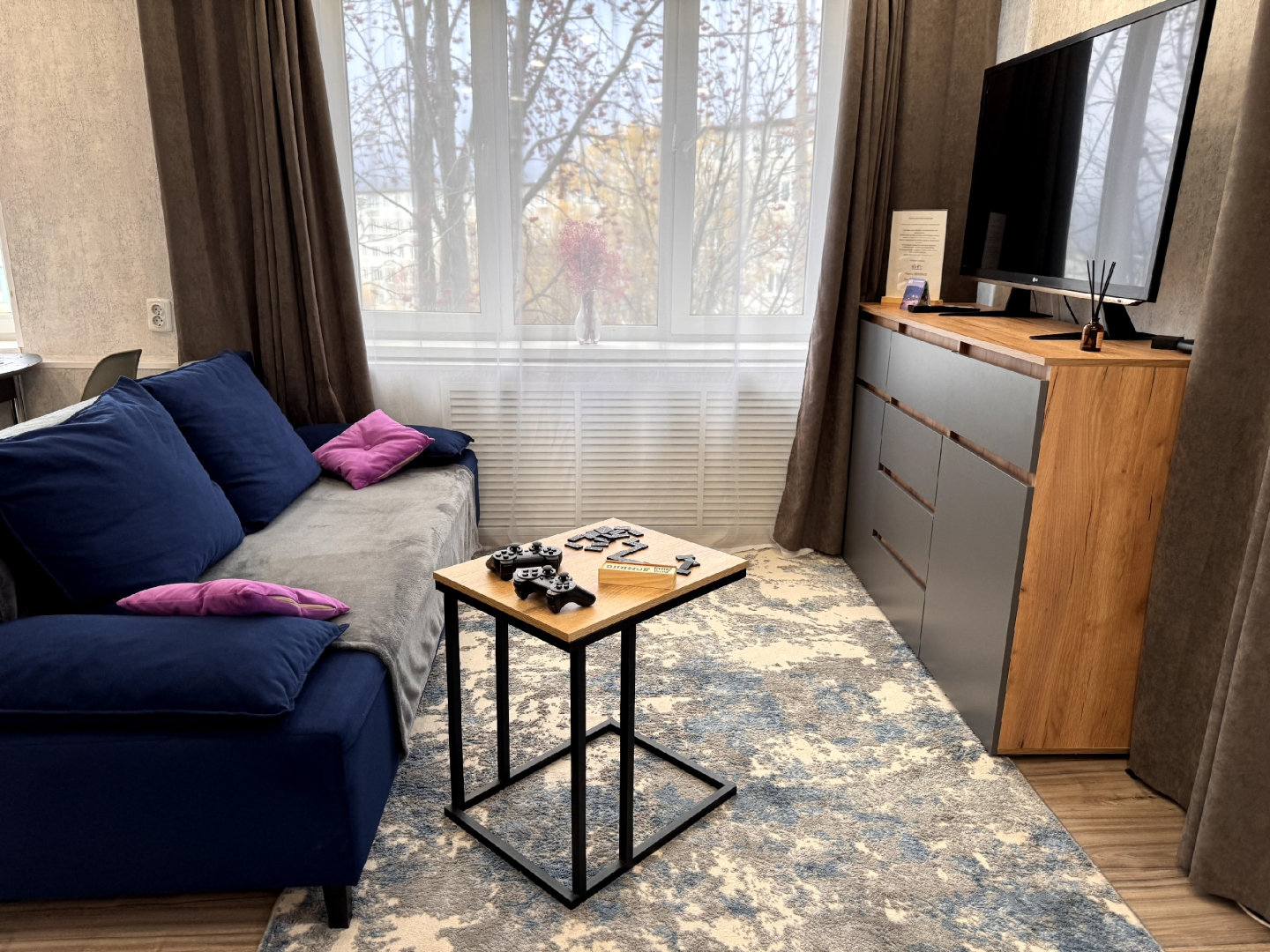 Квартира Аврора северное сияние за окном