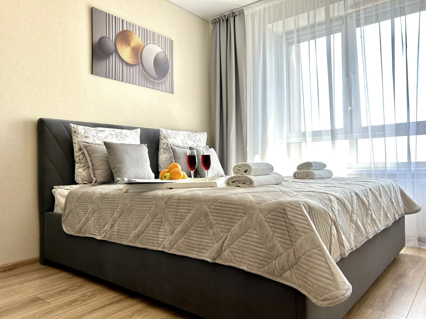 Апартаменты FSF В Географическом Центре с Дистанционным Заездом