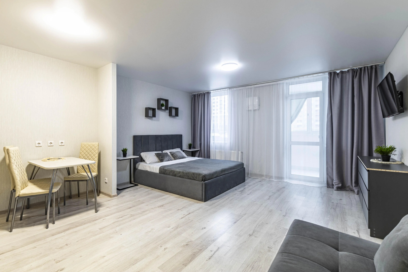 Квартира Студия Светлая и Просторная со Свежим Ремонтом!