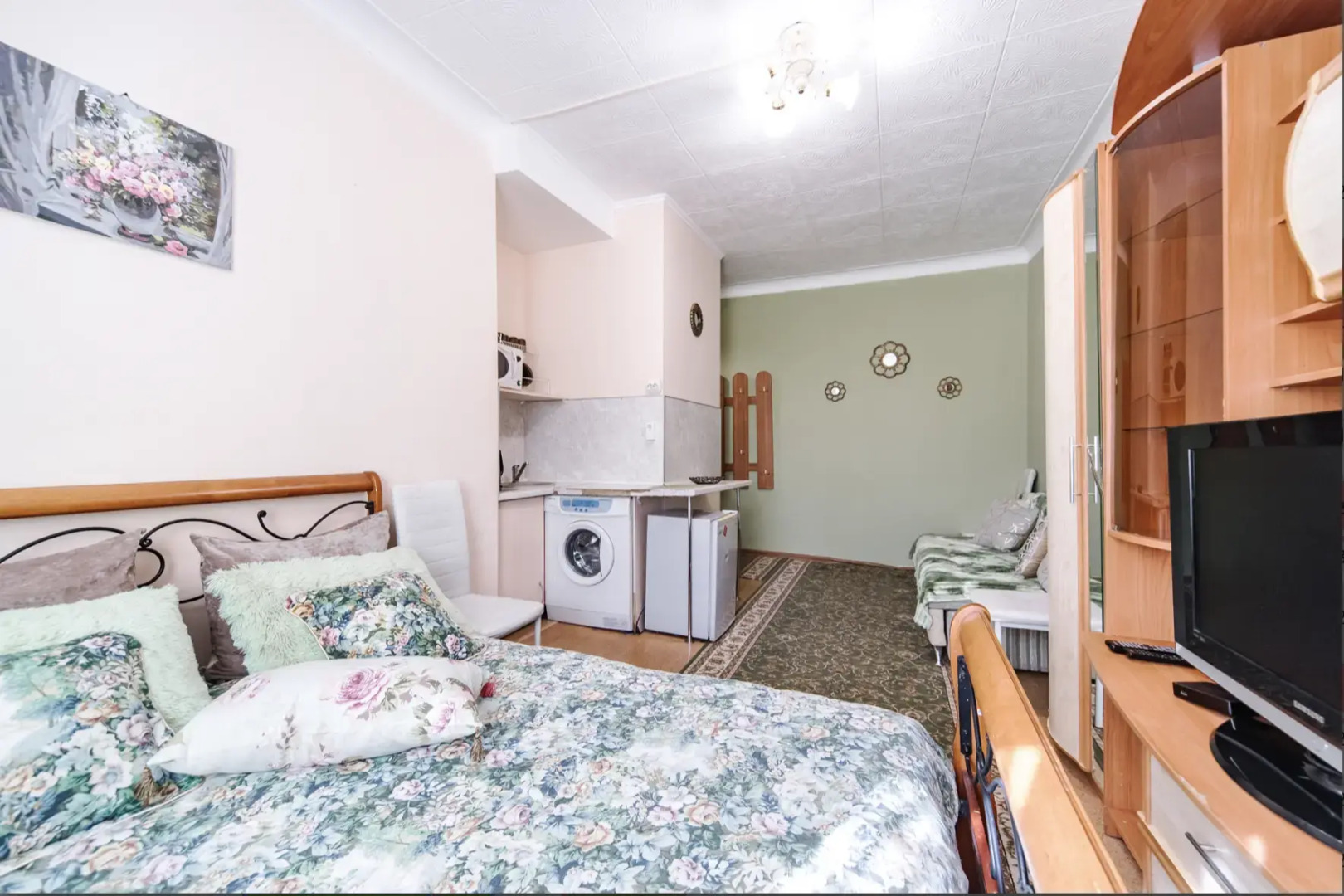 Апартаменты Зеленый шелк рядом с парком в центре города