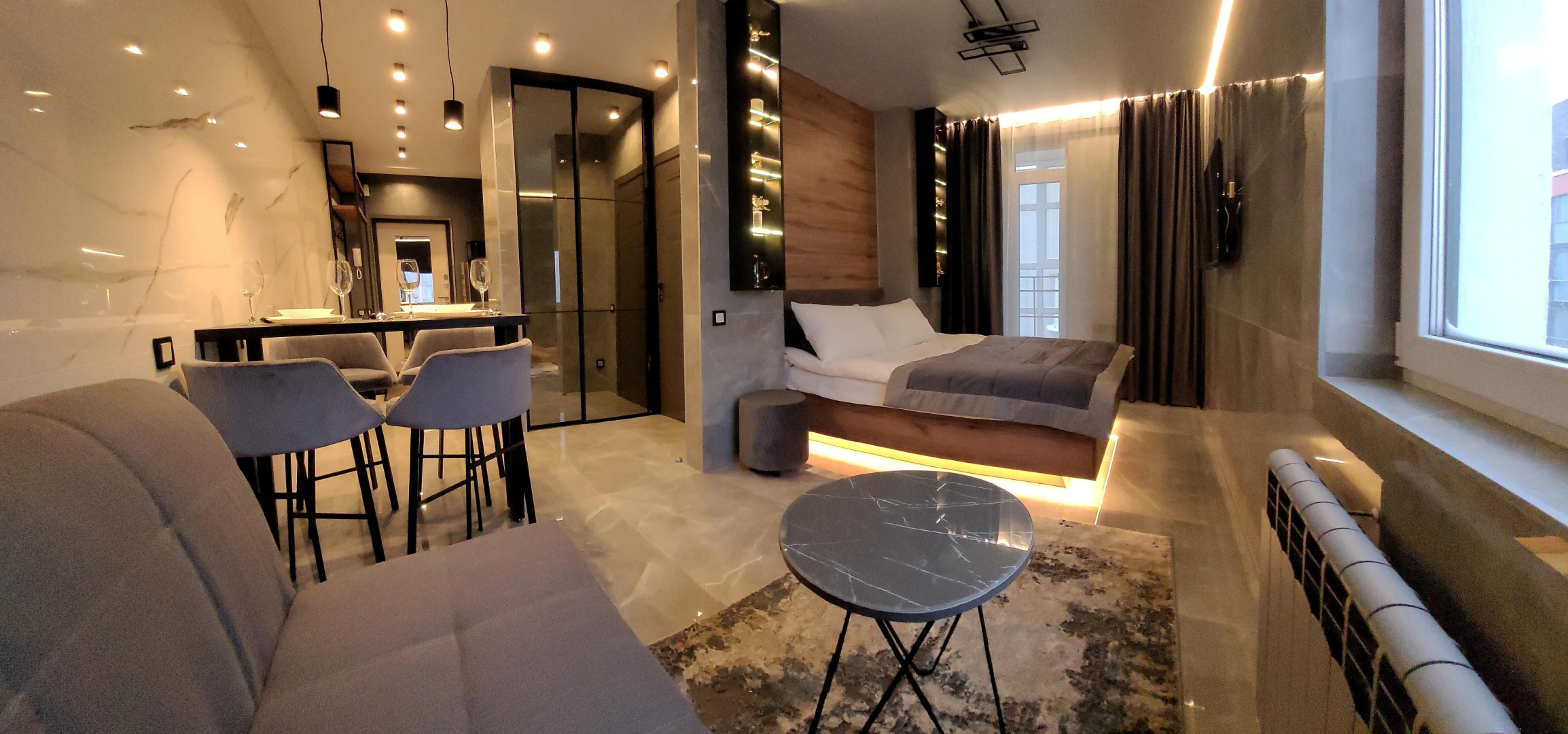 Квартира Современная Студия в Центре Города