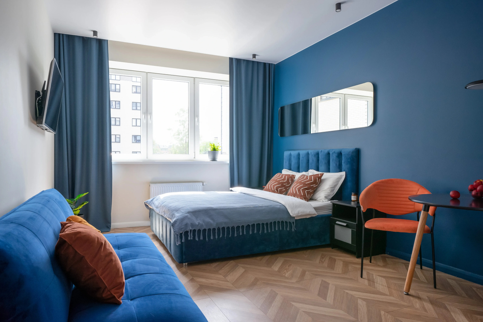 Апартаменты Pavlov Тёмно-синяя