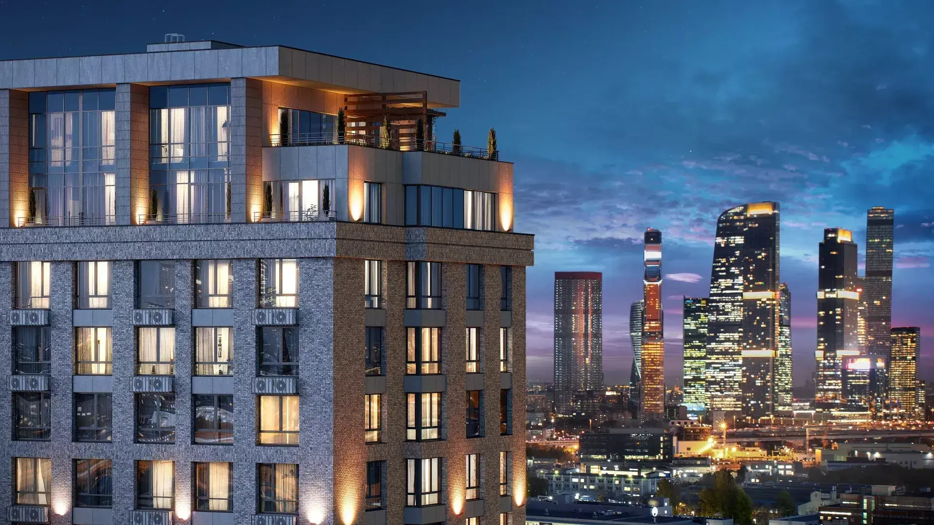 Апартаменты Мята Moscow City