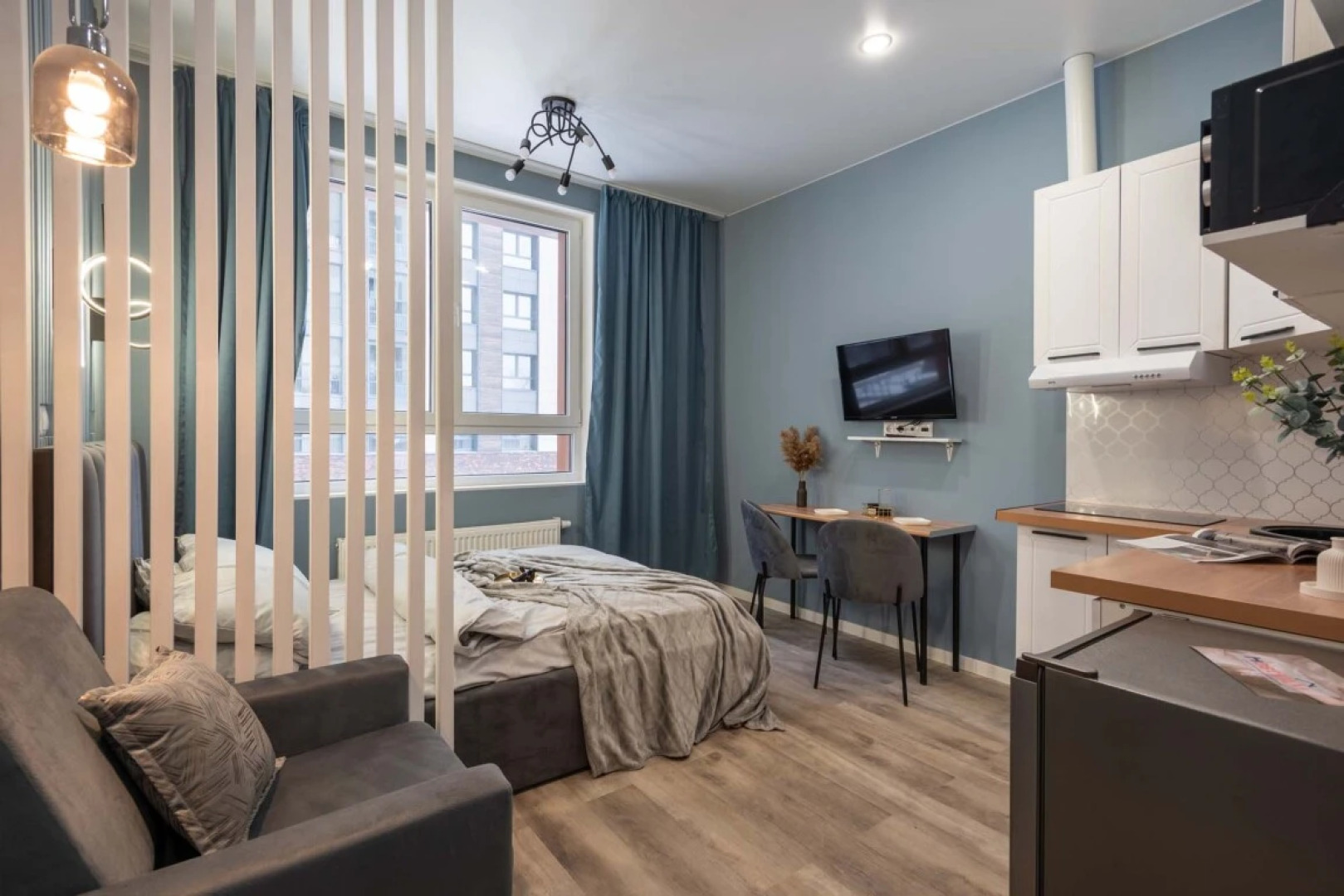 Апартаменты Студия с Видом на Город в ЖК Одинград