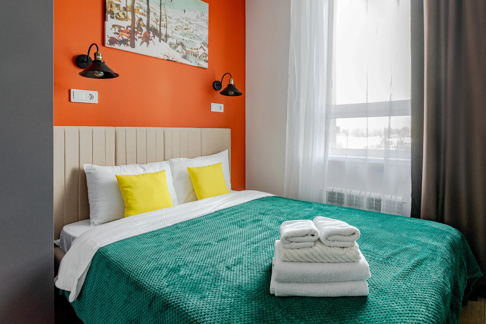 Апартаменты InHome24 Стильные и яркие в ЖК Движение Тушино