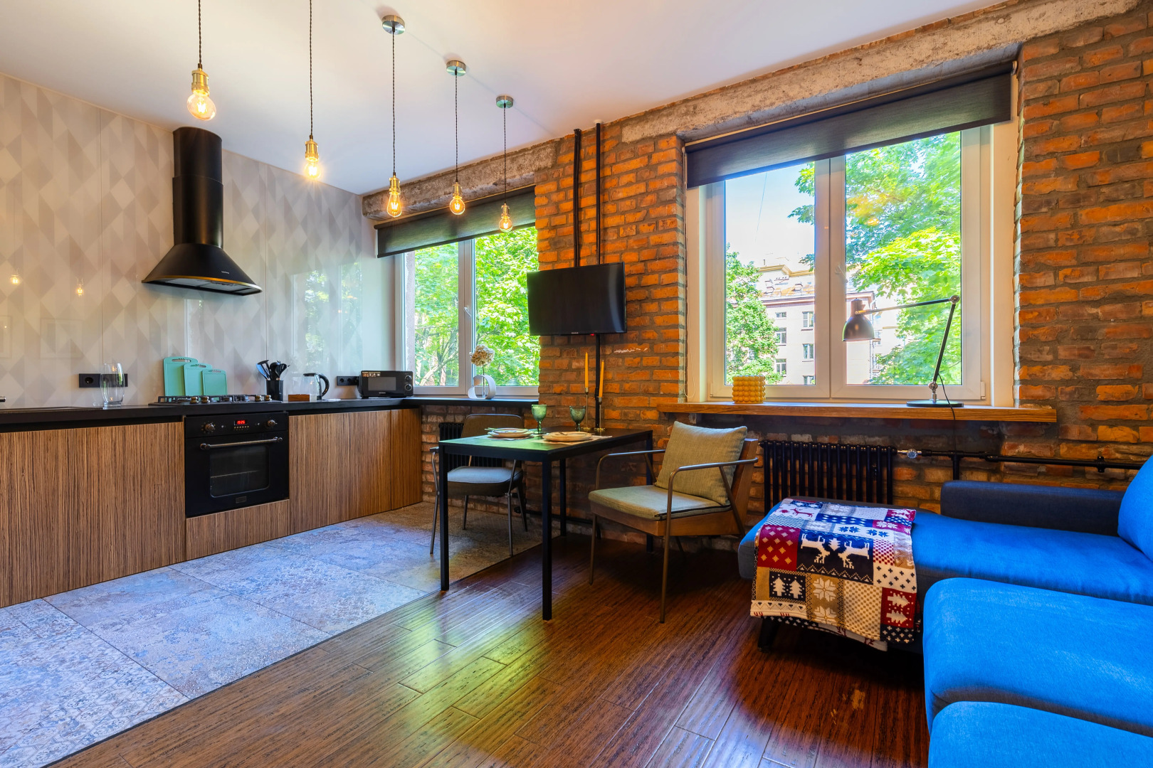 Квартира в стиле лофт у Парка Победы