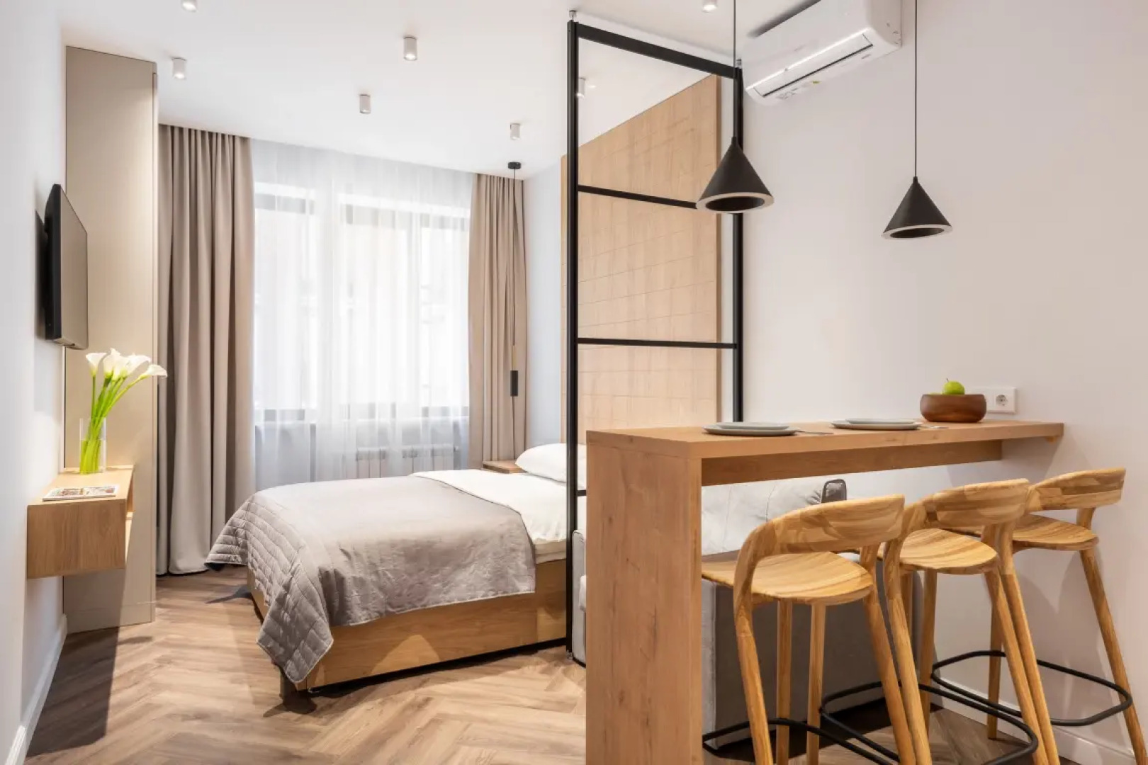 Апартаменты Делюкс с барной стойкой Модерн Дизайн у Динамо