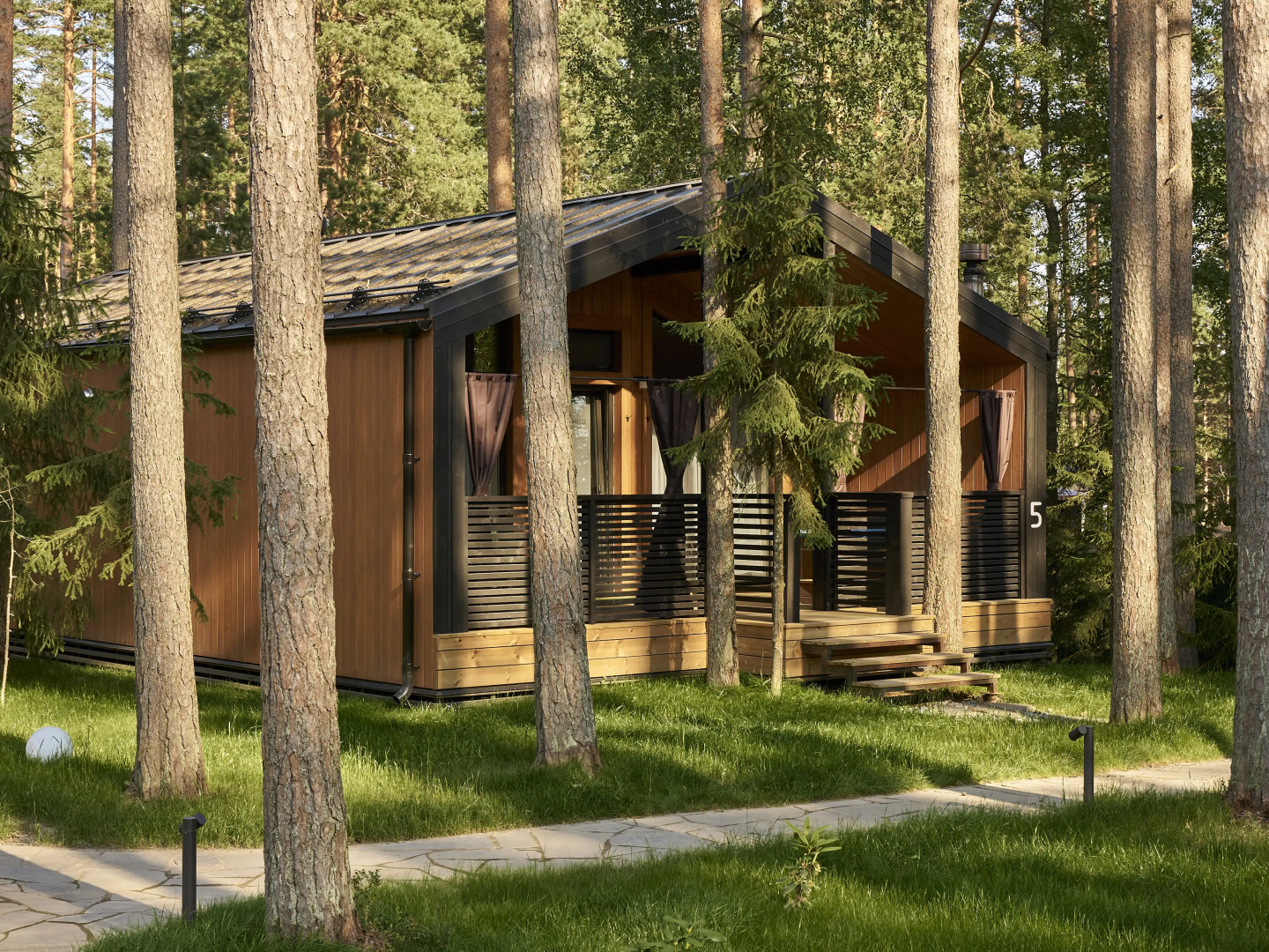 Частный дом с теплой купелью с джакузи и зоной барбекю Land Breeze