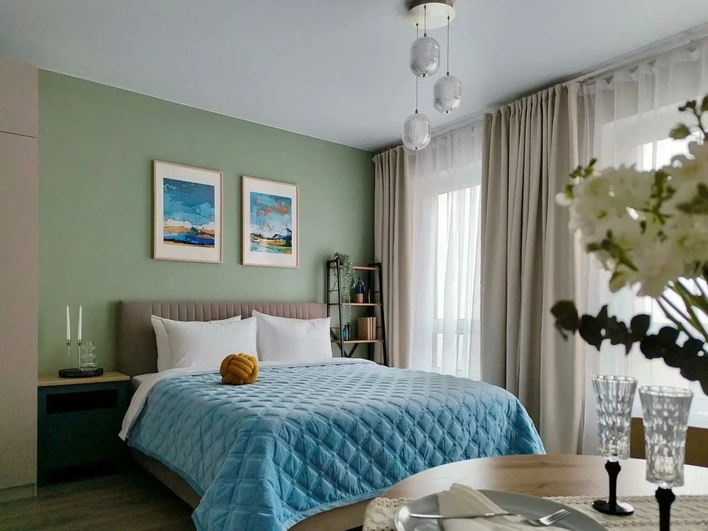 Квартира Студия с красивым видом на город с 24 этажа