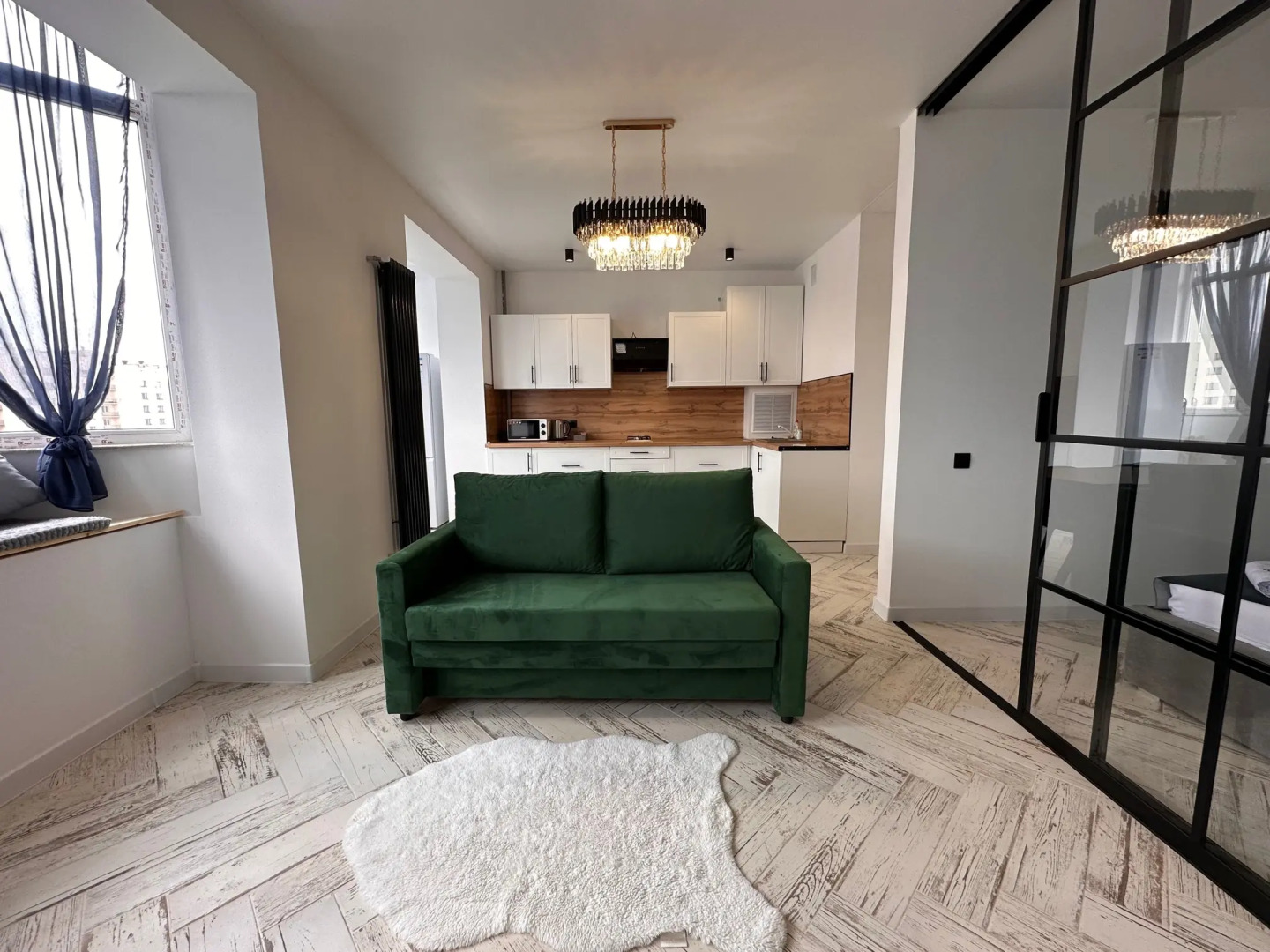 Квартира Скандинавия Однокомнатная Люксовая с Видом на Горы