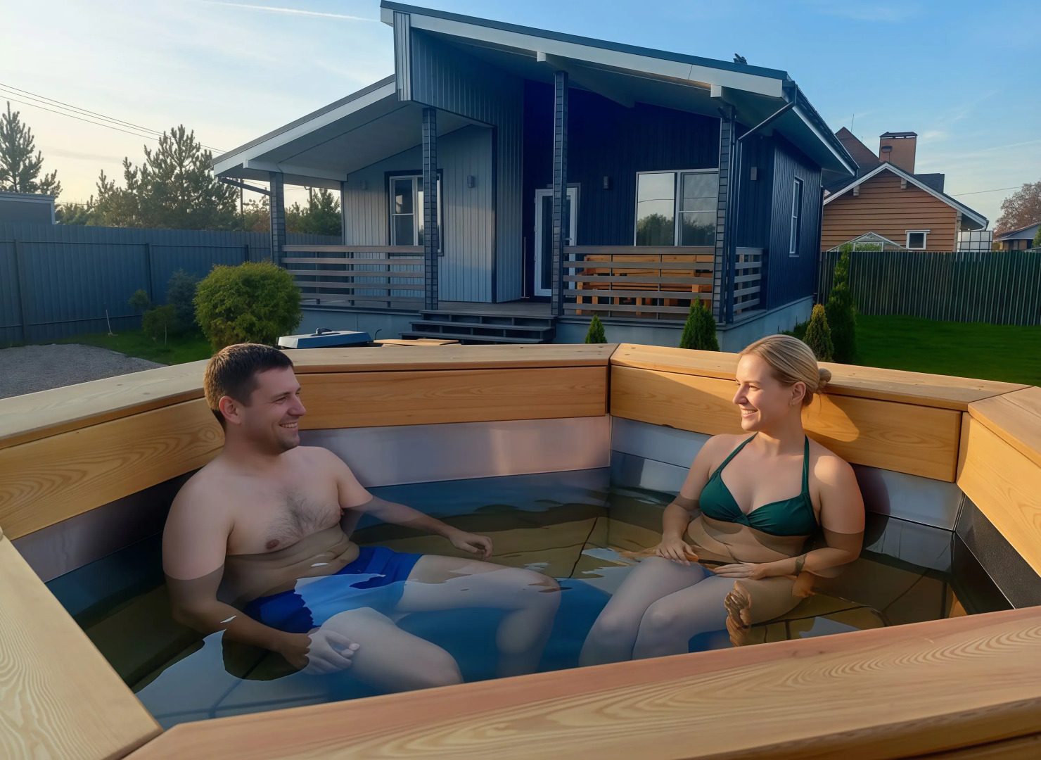 Частный дом Флотский домик с чаном