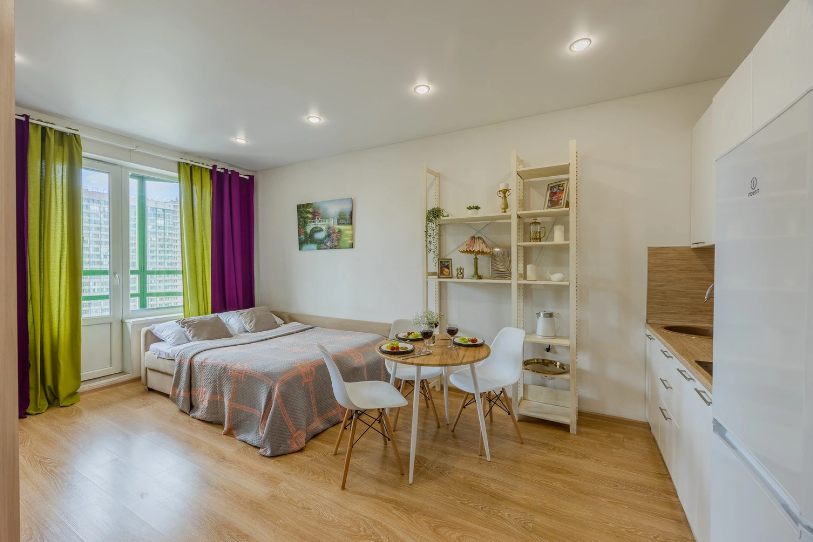 Квартира Просторная Студия у Метро Девяткино