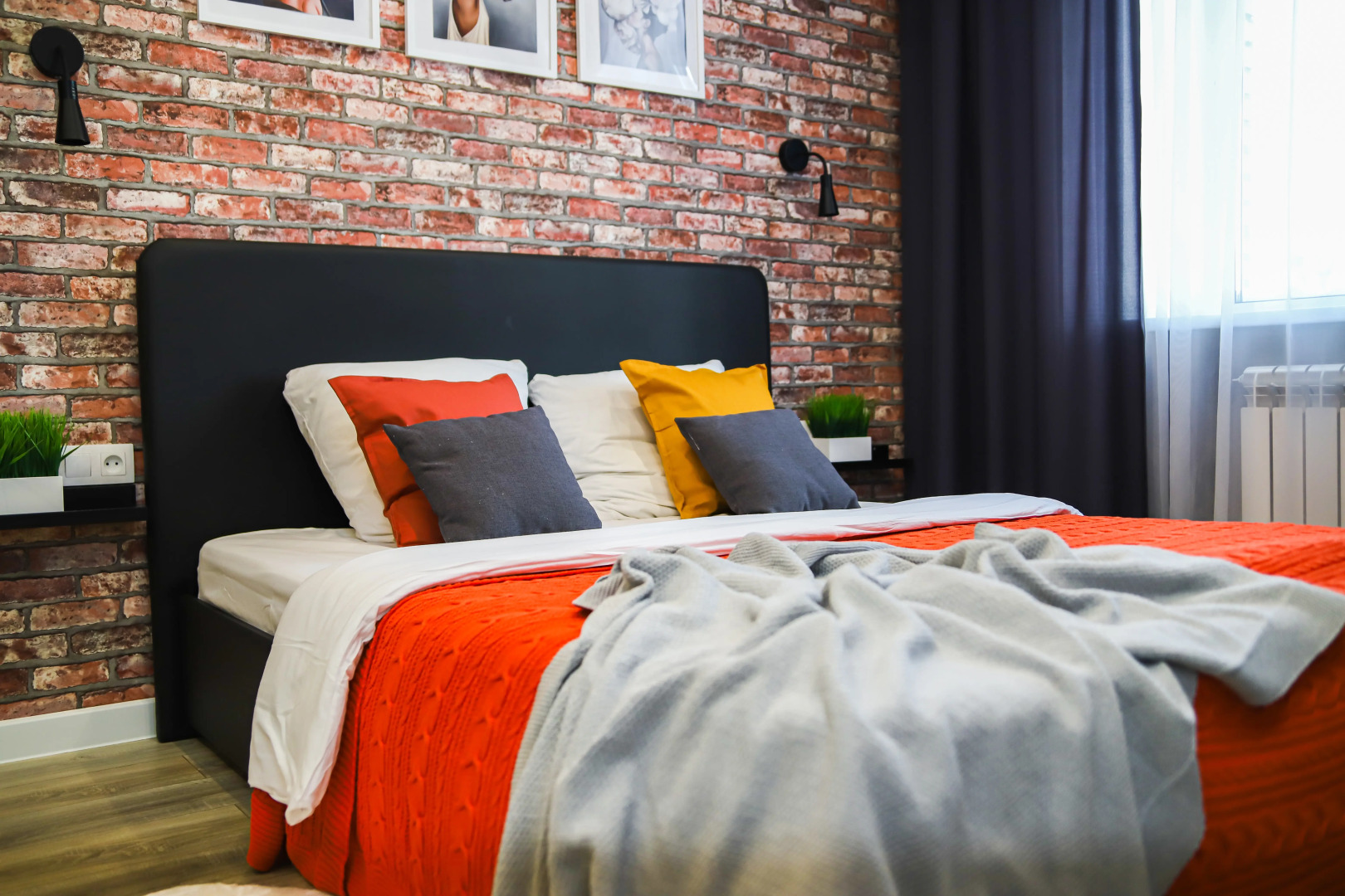 Апартаменты «Home Vita» стильные, просторные, красивый вид из окна