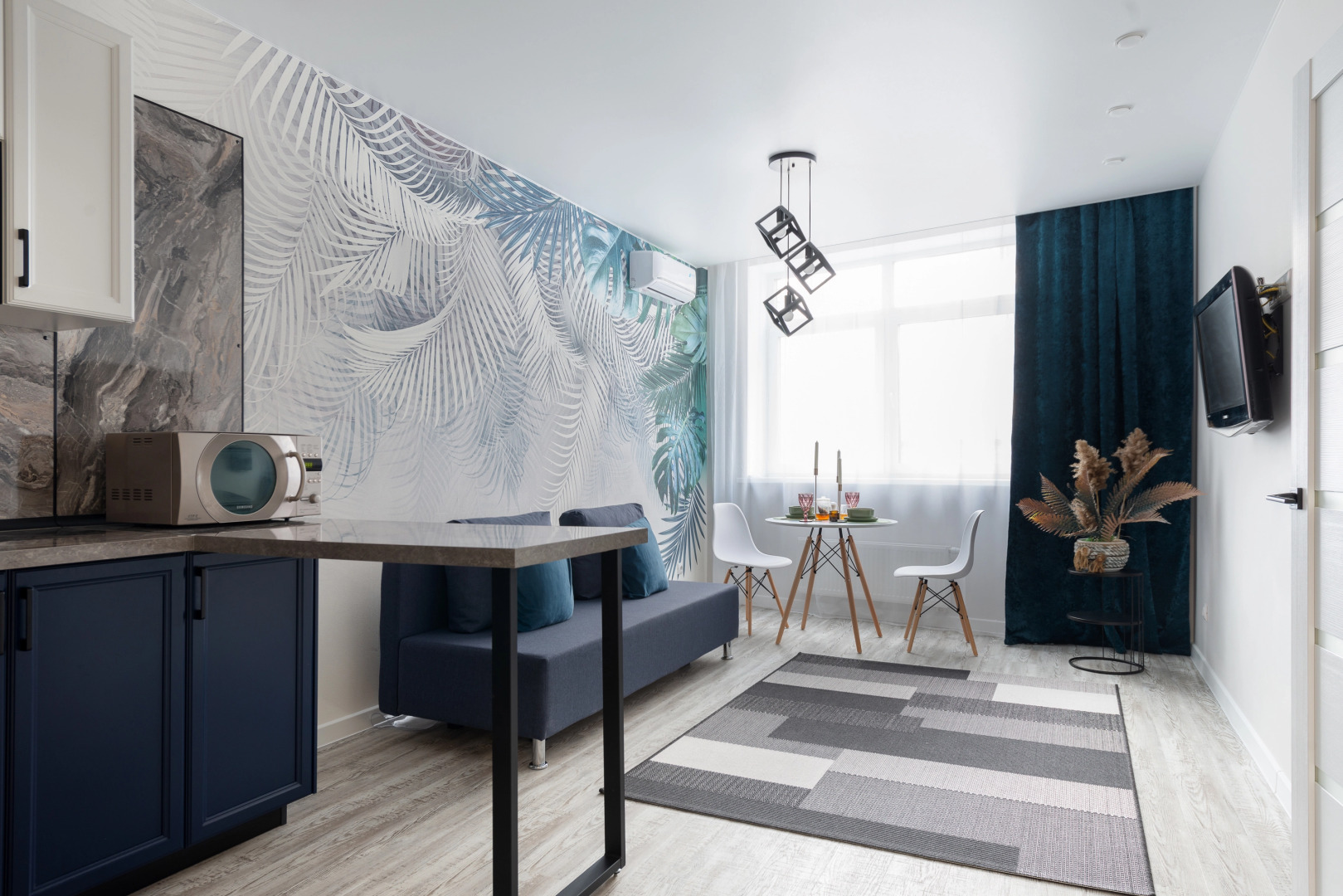 Апартаменты 1+ "Папоротник" у набережной в ЖК Европейский берег