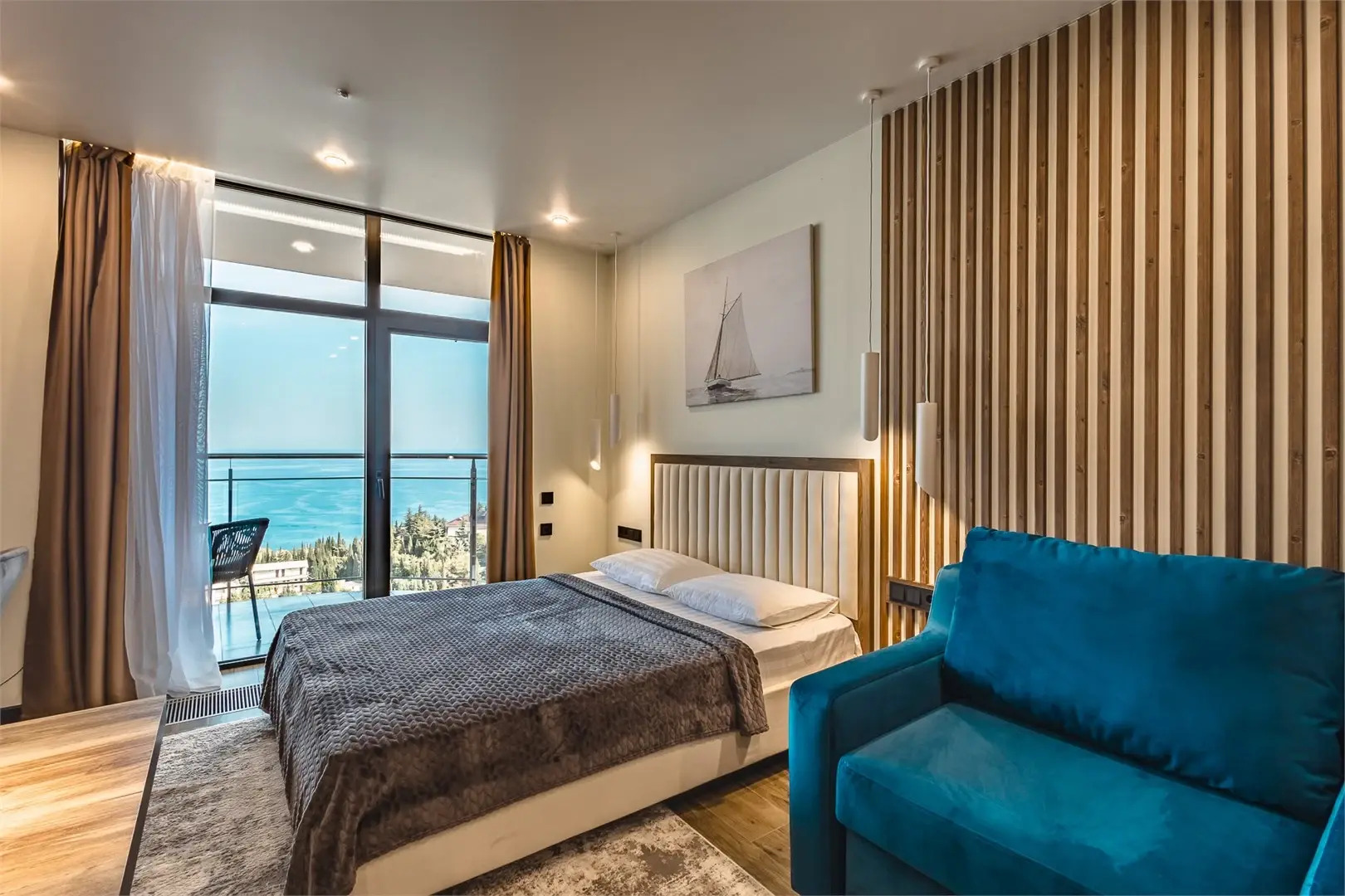 Апартаменты Крымский Рей Студия Relax Time прямой вид на море