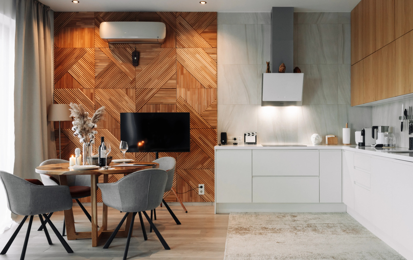 Апартаменты Lalapart Skyfall с панорамным видом с 46 этажа небоскреба Савеловский Сити