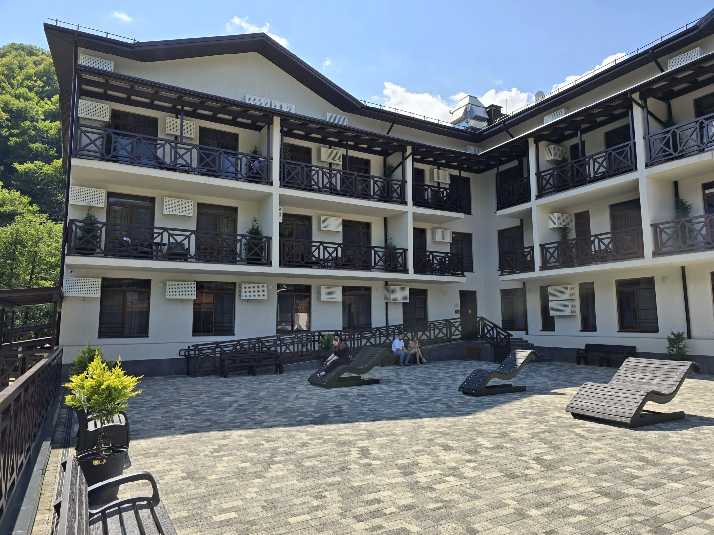 Апартаменты Панорама Ачишхо номер Superior с балконом и видом на горы