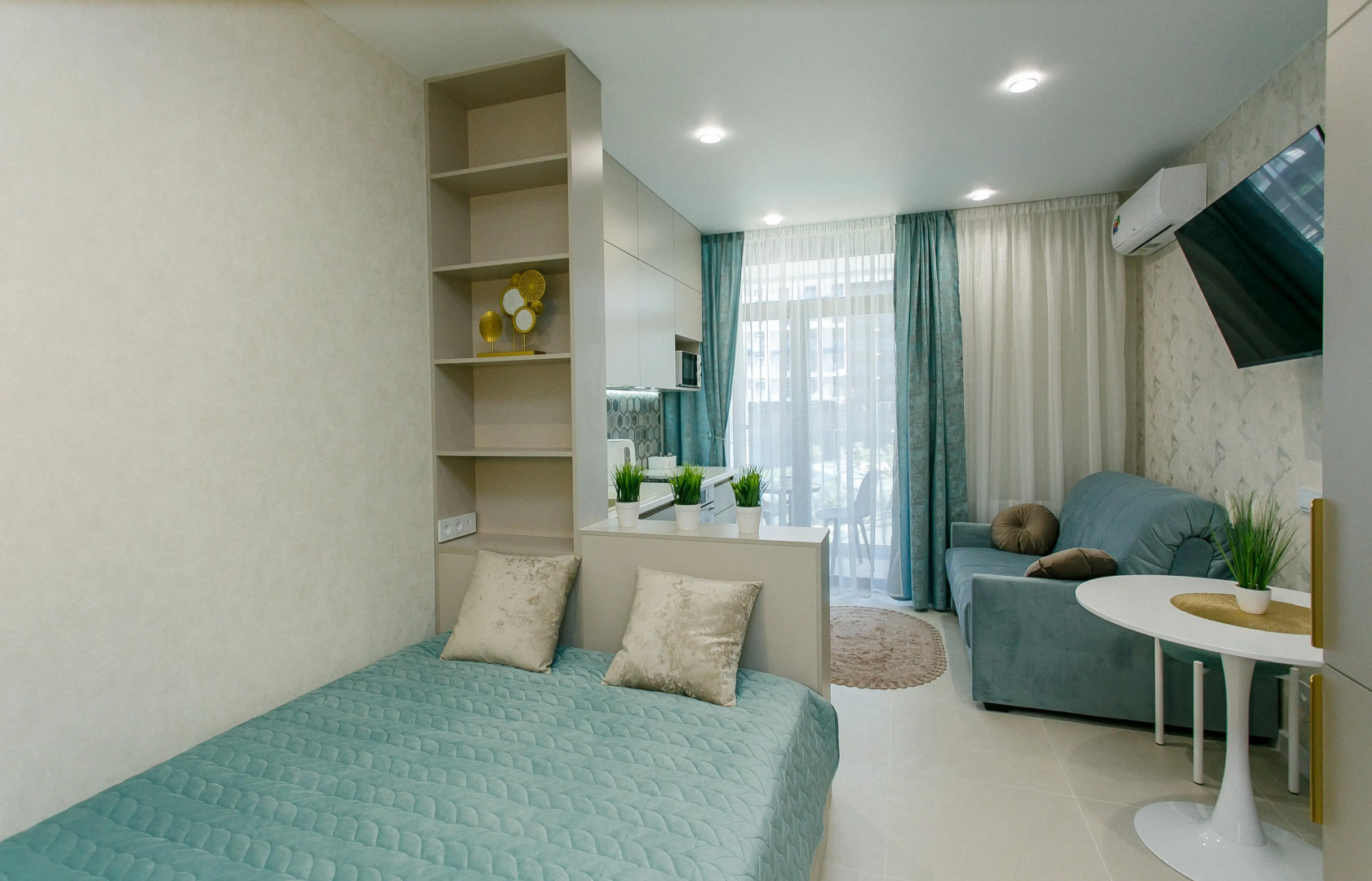 Апартаменты Студия ЖК Кислород с видом на горы