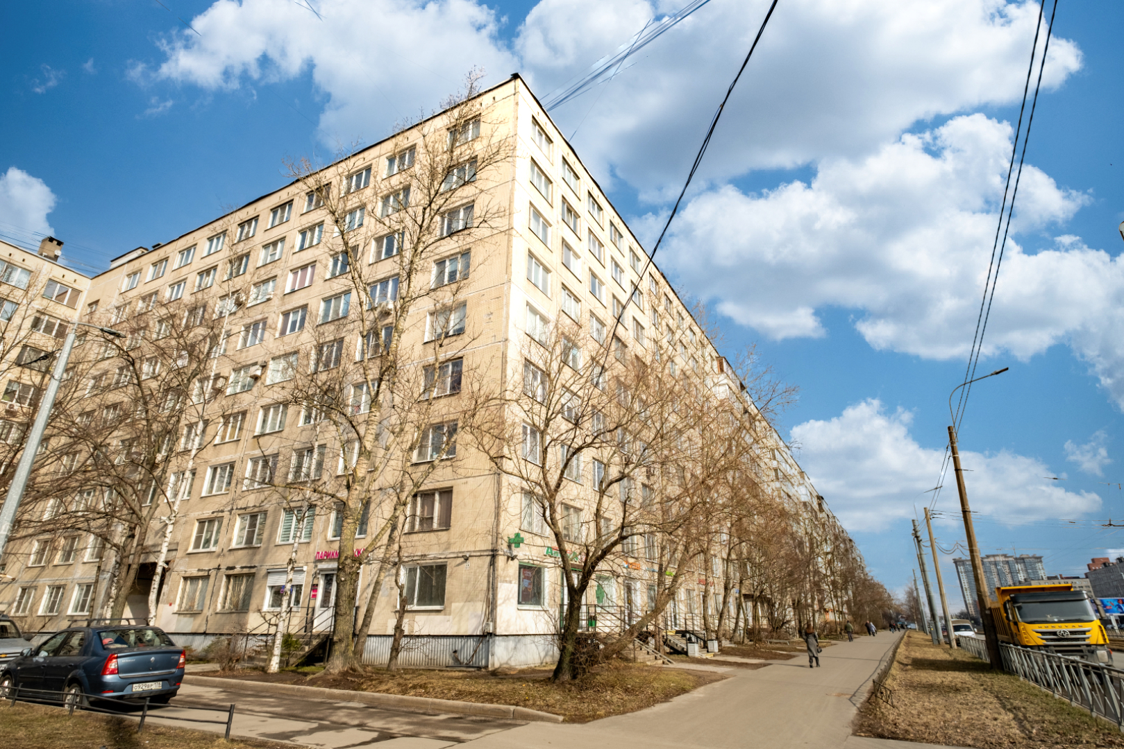 Апартаменты для 4 гостей у метро Купчино с Кондиционером