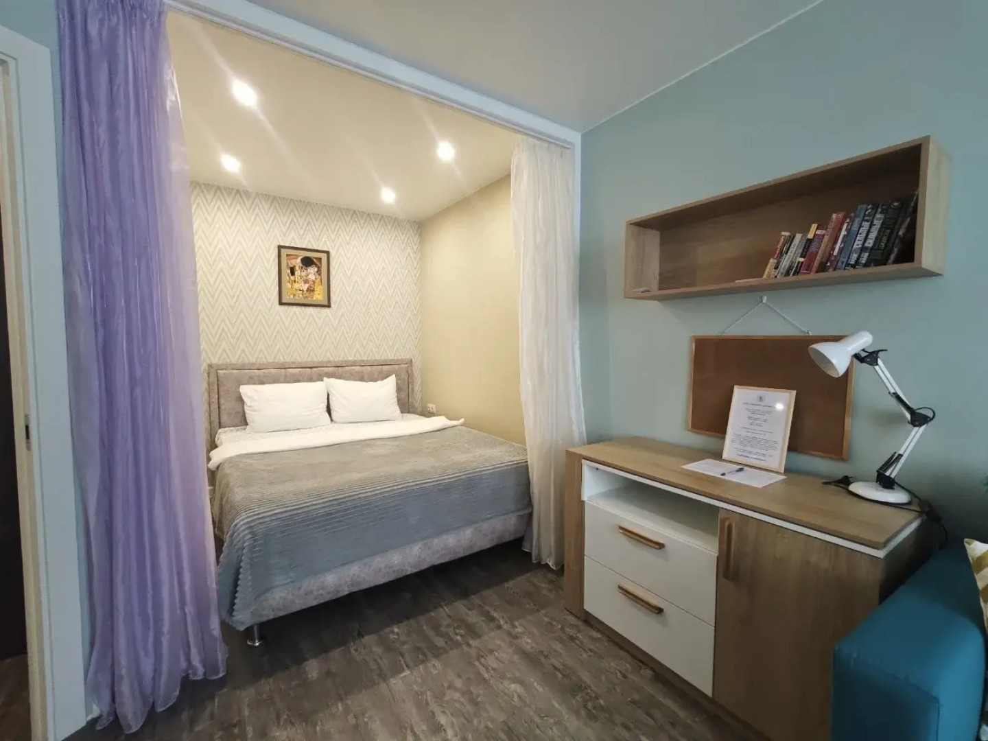 Квартира просторная с балконом и видом на лес