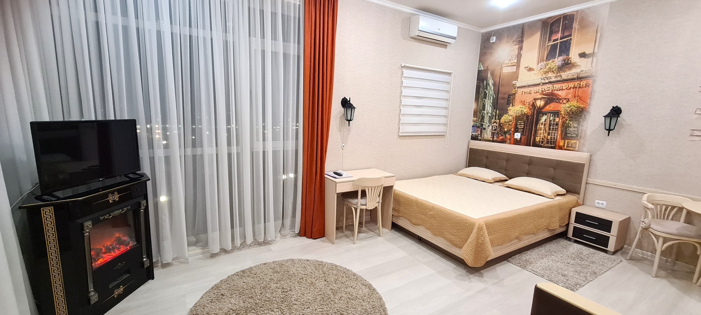 Апартаменты Парк-Отель с мини-кухней с видом на море и Парк Победы